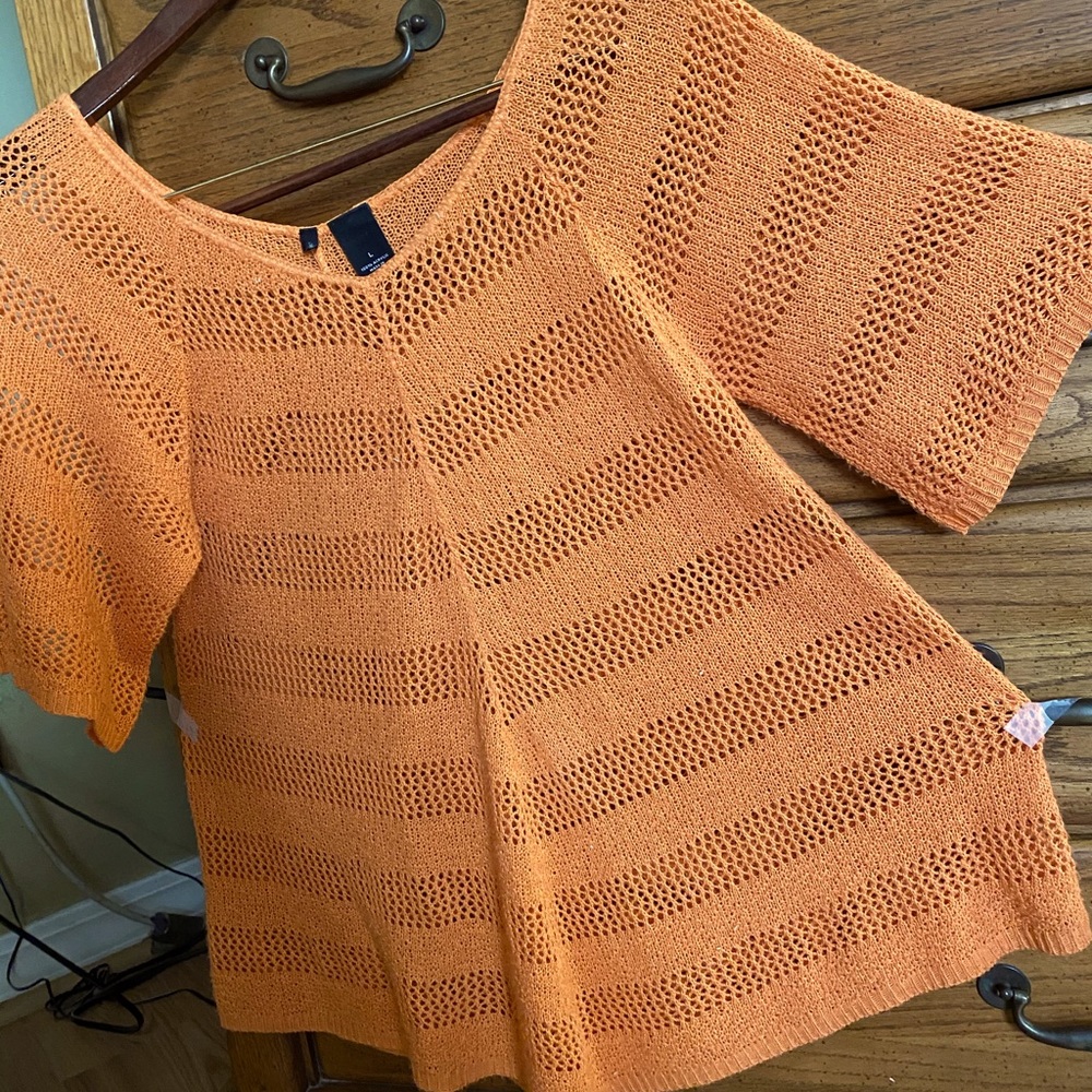 Crocheted fall tunic